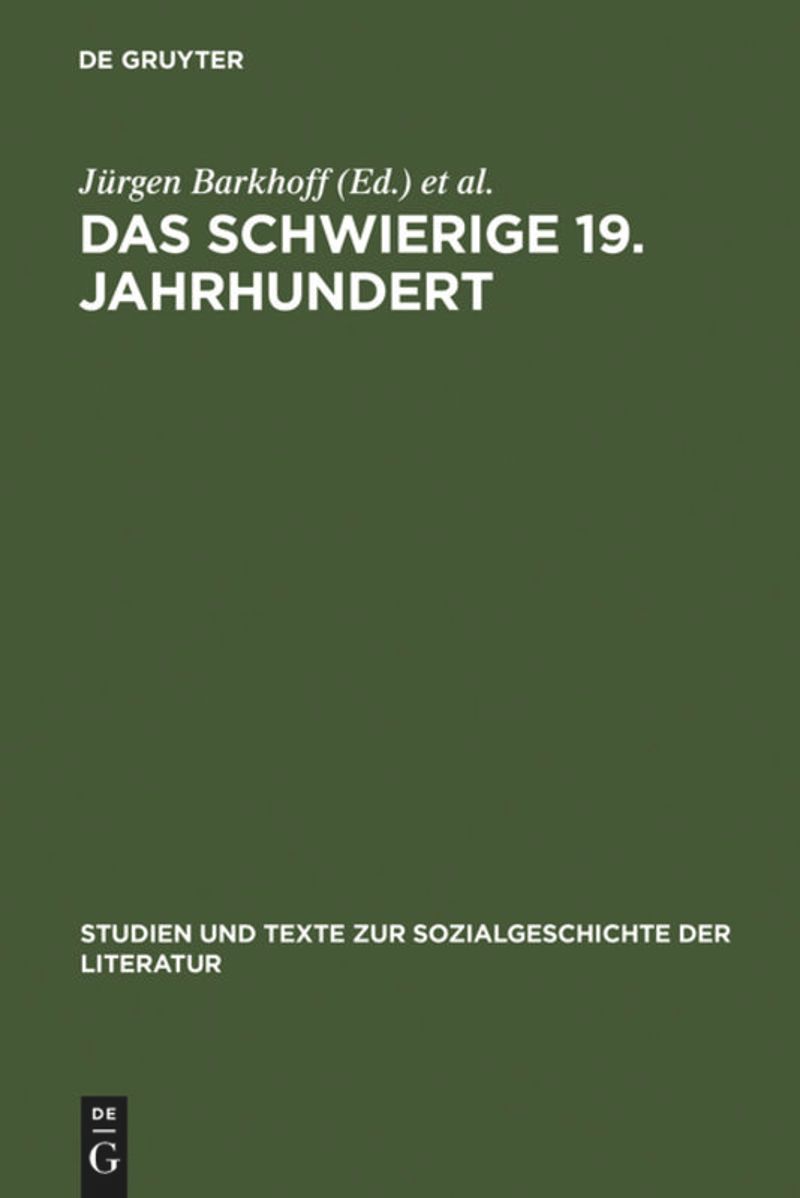 book: Das schwierige 19. Jahrhundert