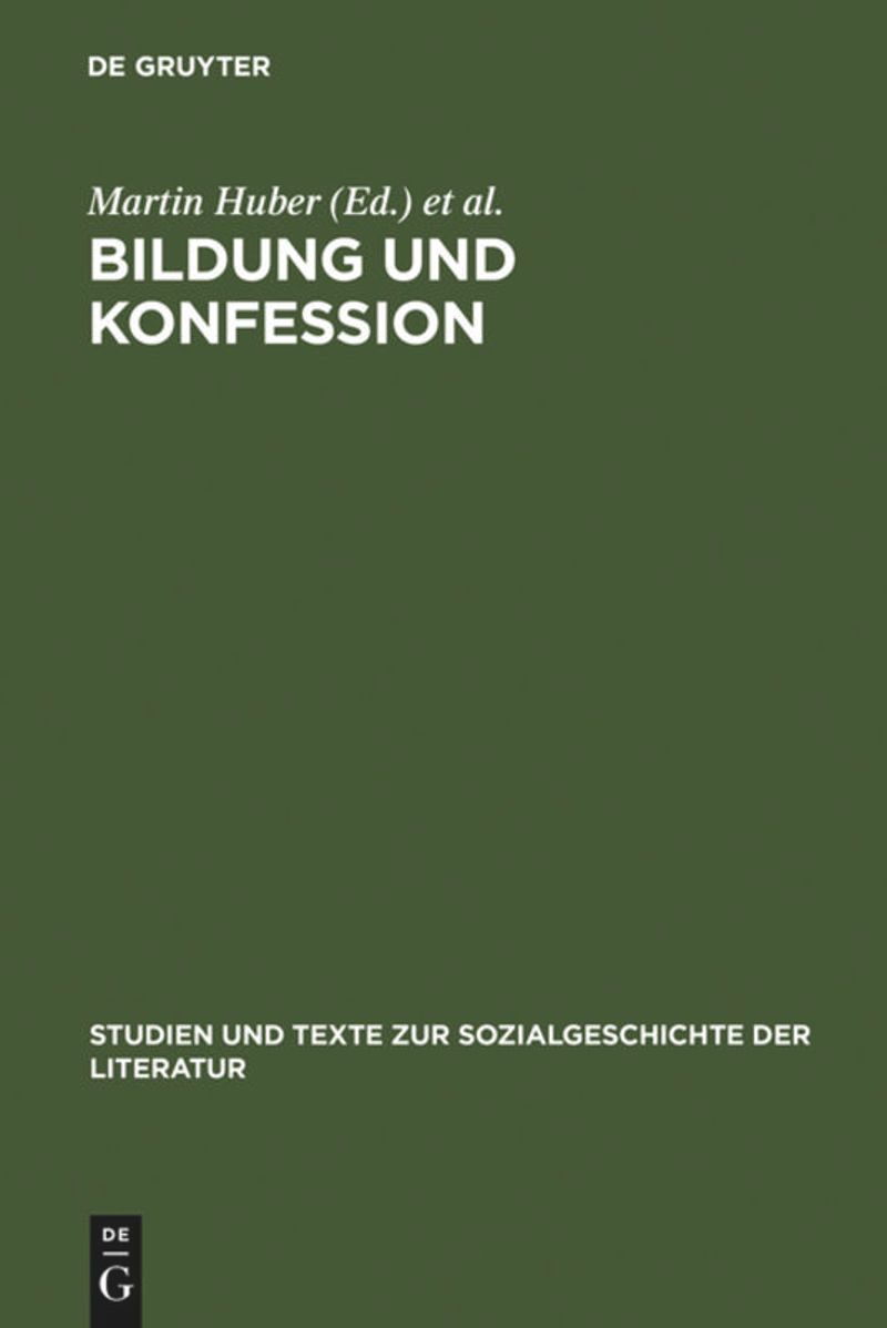book: Bildung und Konfession