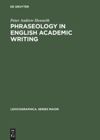 book: Phraseology in English Academic Writing