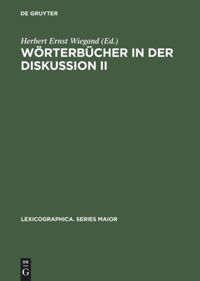 book: Wörterbücher in der Diskussion II