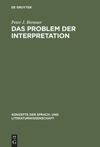 book: Das Problem der Interpretation