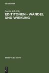 book: Edititonen - Wandel und Wirkung