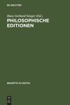 book: Philosophische Editionen