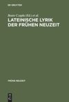 book: Lateinische Lyrik der Frühen Neuzeit