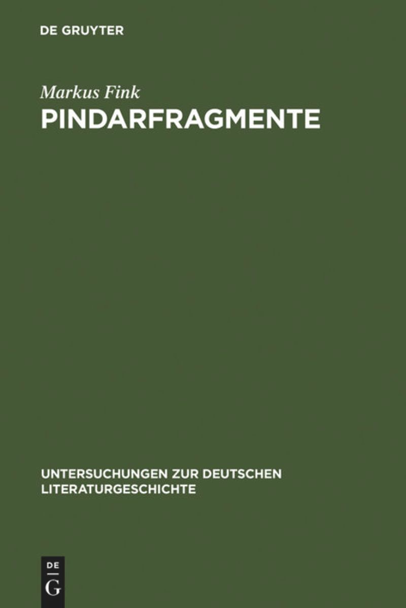 book: Pindarfragmente