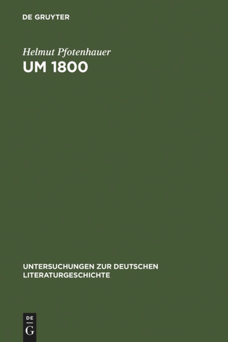 book: Um 1800