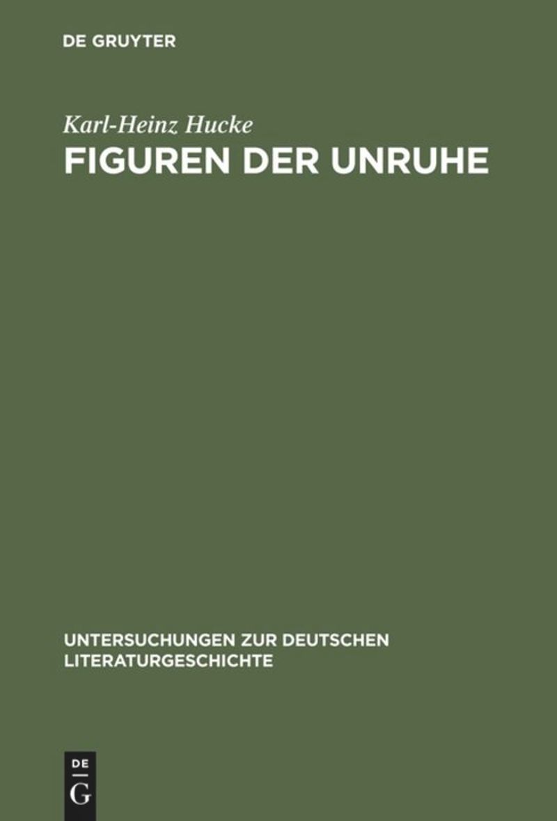 book: Figuren der Unruhe