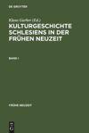 book: Kulturgeschichte Schlesiens in der Frühen Neuzeit