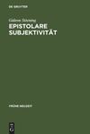 book: Epistolare Subjektivität