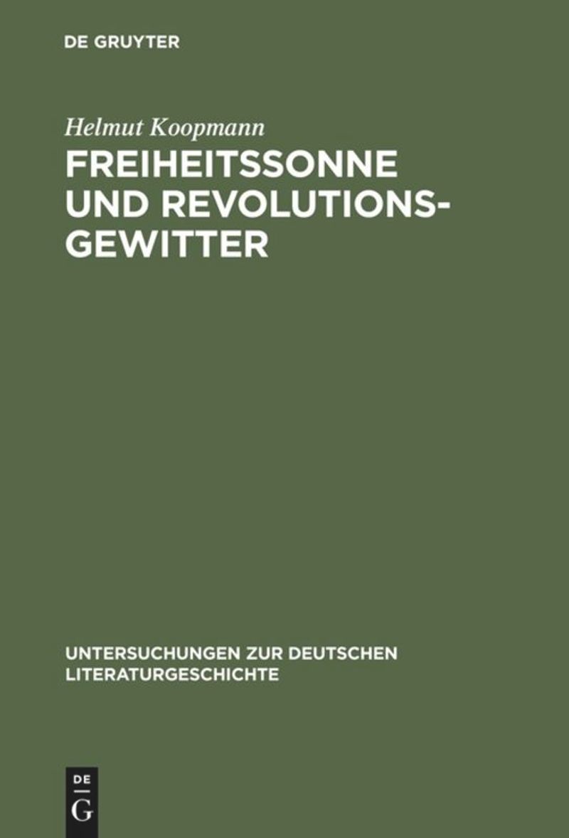 book: Freiheitssonne und Revolutionsgewitter