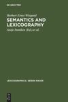 book: Semantics and Lexicography