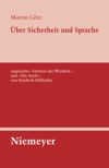 book: Über Sicherheit und Sprache angesichts »Untreue der Weisheit.« und »Die Asyle.« von Friedrich Hölderlin