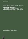 book: Pedagogical Lexicography Today