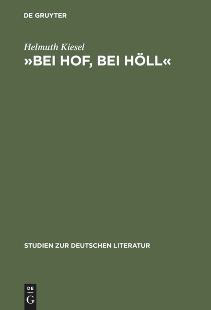 book: »Bei Hof, bei Höll«
