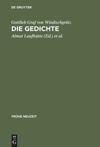book: Gottlieb Graf von Windischgrätz: Die Gedichte