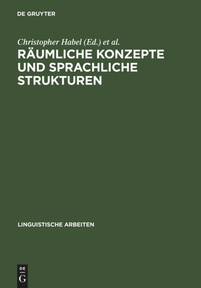 book: Räumliche Konzepte und sprachliche Strukturen
