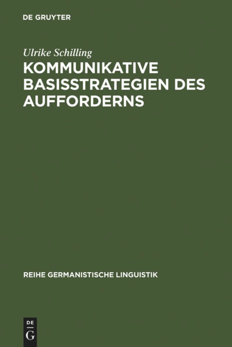 book: Kommunikative Basisstrategien des Aufforderns