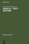 book: Quelle - Text - Edition