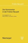 book: Der Kommentar in der Frühen Neuzeit