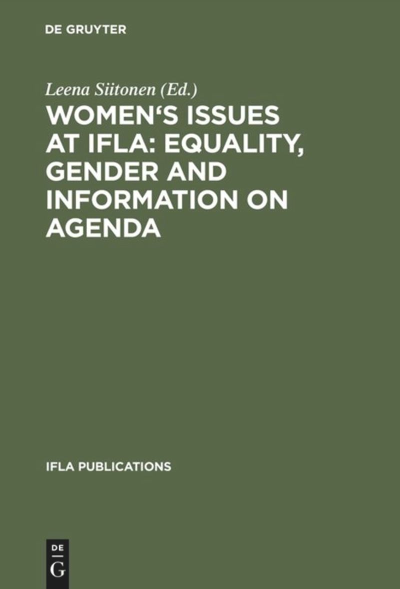 book: Women's Issues at IFLA: Equality, Gender and Information on Agenda