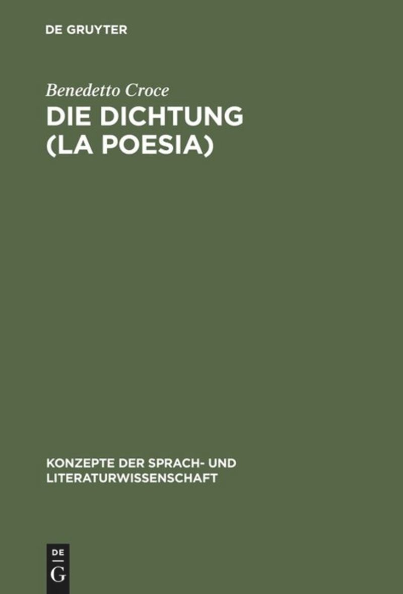 book: Die Dichtung (La Poesia)