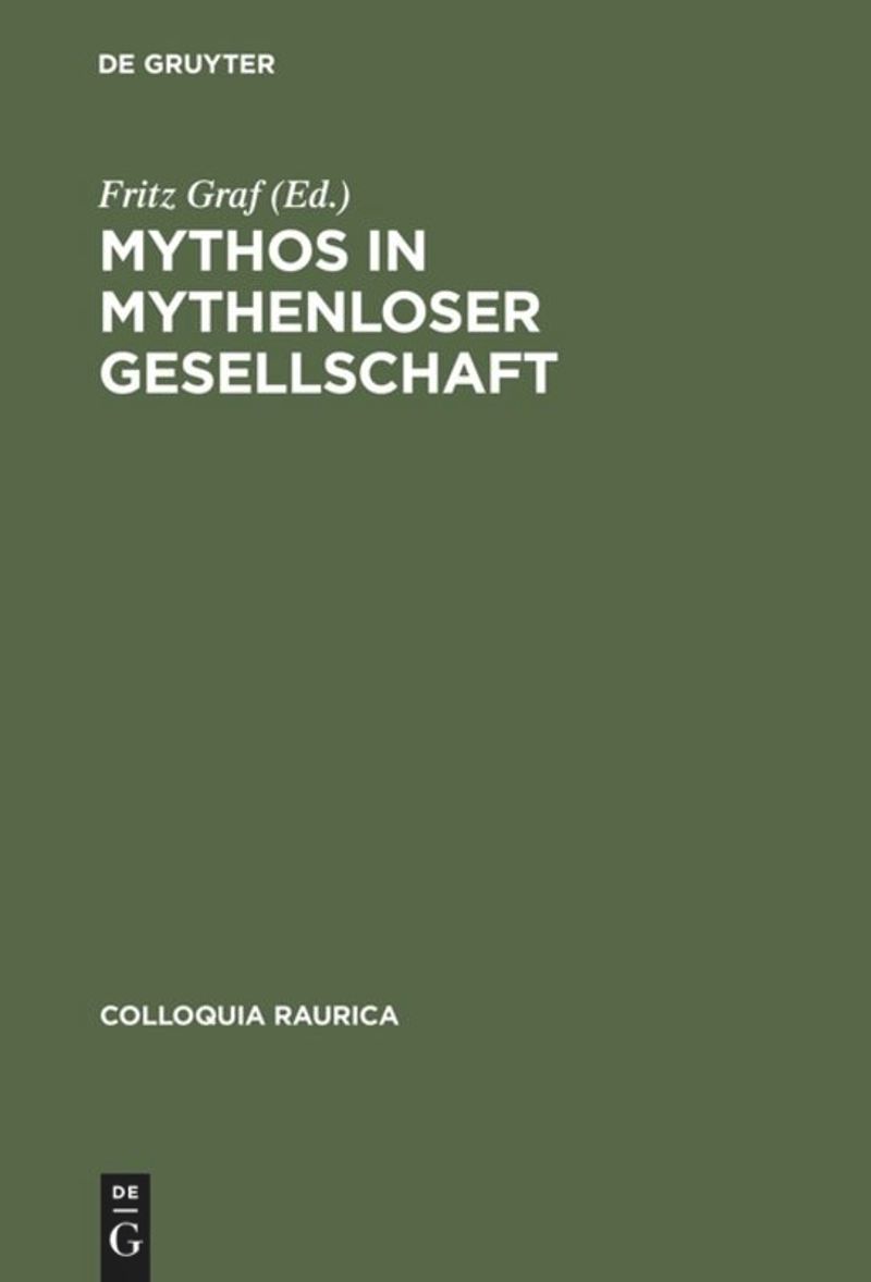 book: Mythos in mythenloser Gesellschaft