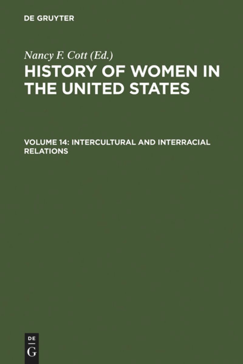 book: Volume 14 Intercultural and Interracial Relations