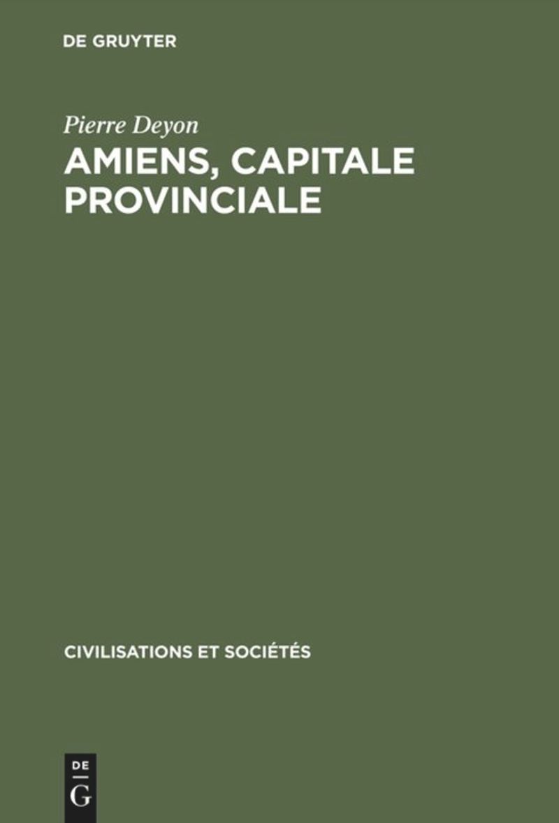 book: Amiens, capitale provinciale