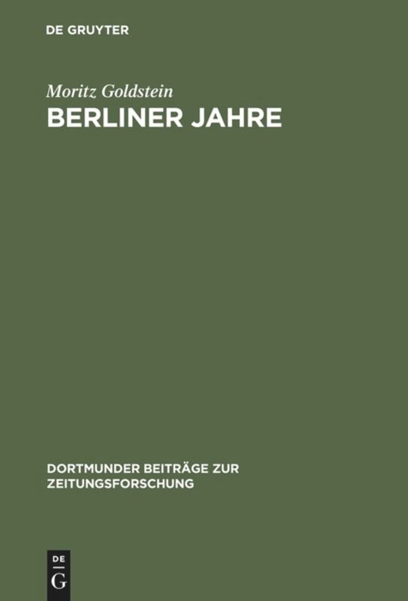 book: Berliner Jahre