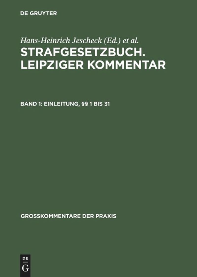 book: Band 1 Einleitung, §§ 1 bis 31