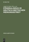 book: Föderalismus im deutsch-britischen Meinungsstreit