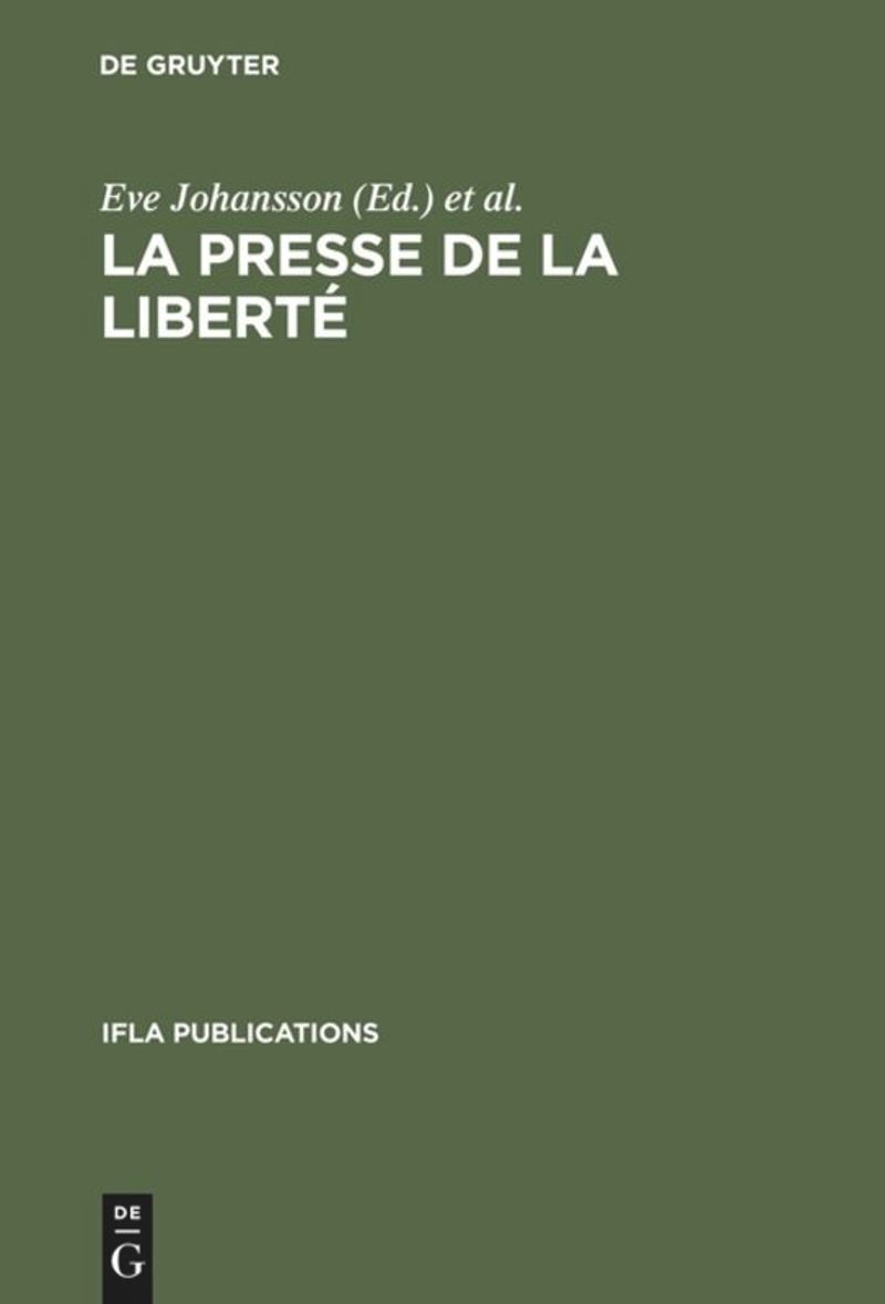 book: La presse de la liberté