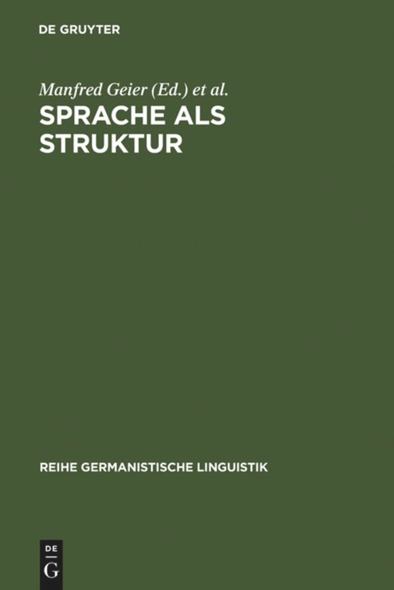 book: Sprache als Struktur