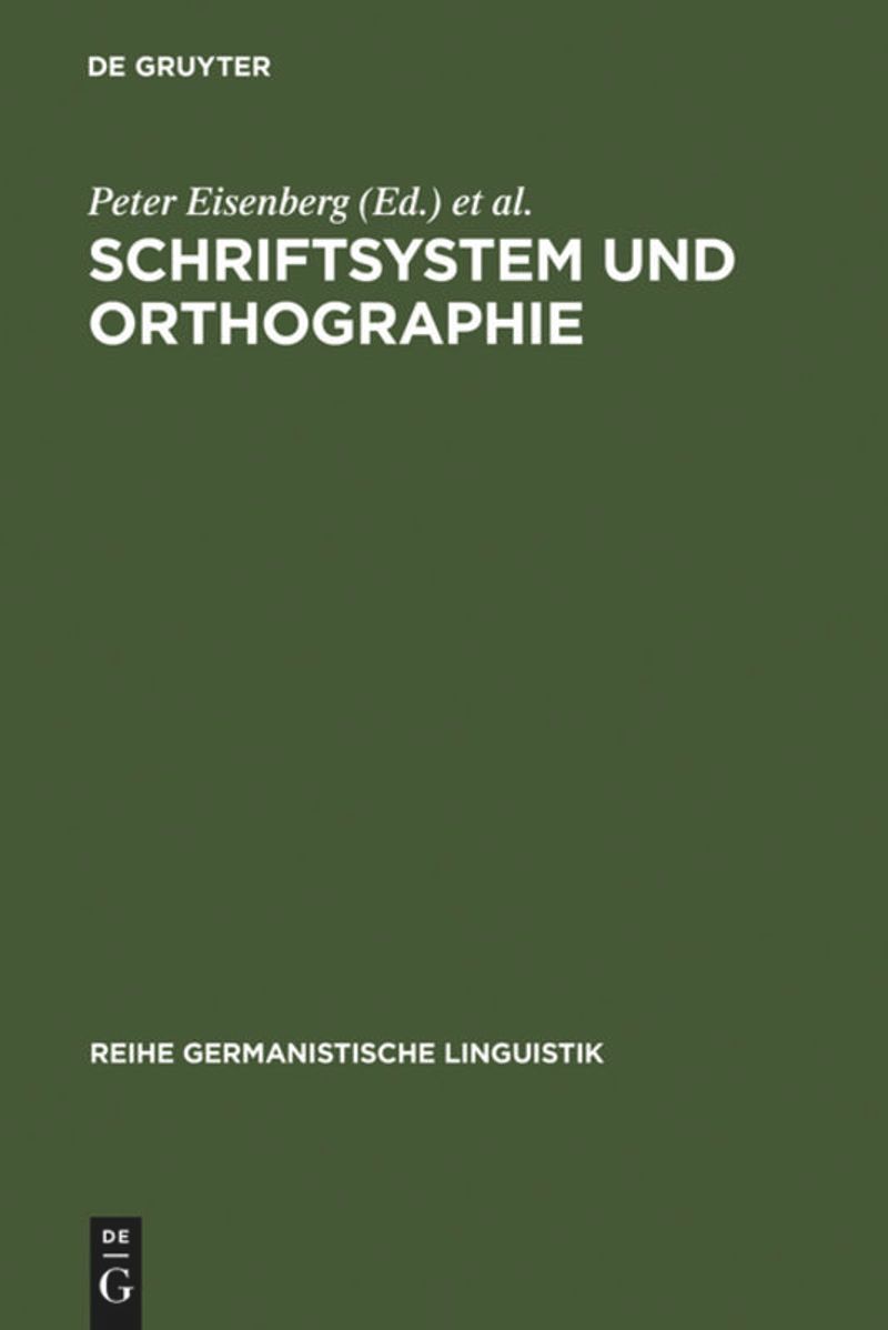book: Schriftsystem und Orthographie