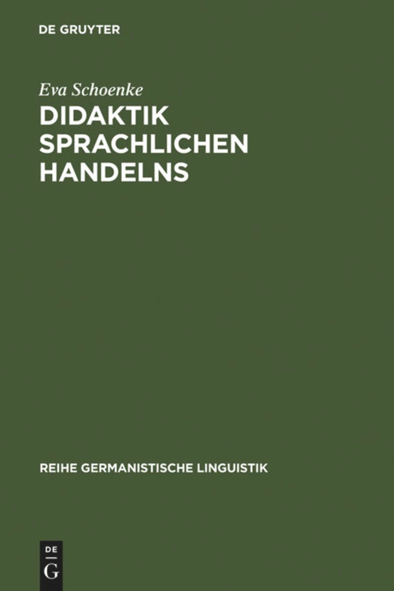 book: Didaktik sprachlichen Handelns