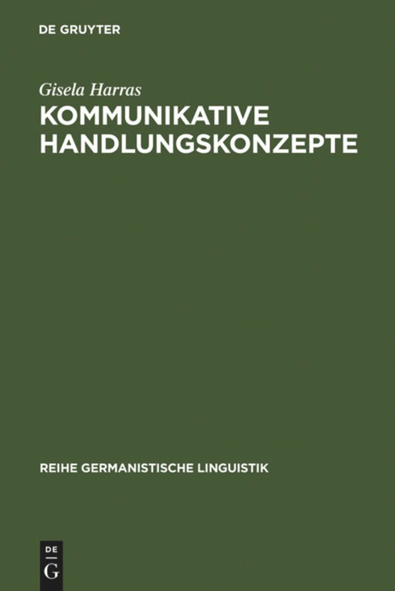 book: Kommunikative Handlungskonzepte