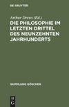 book: Die Philosophie im letzten Drittel des neunzehnten Jahrhunderts