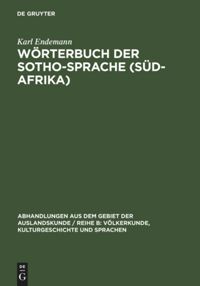 book: Wörterbuch der Sotho-Sprache (Süd-Afrika)