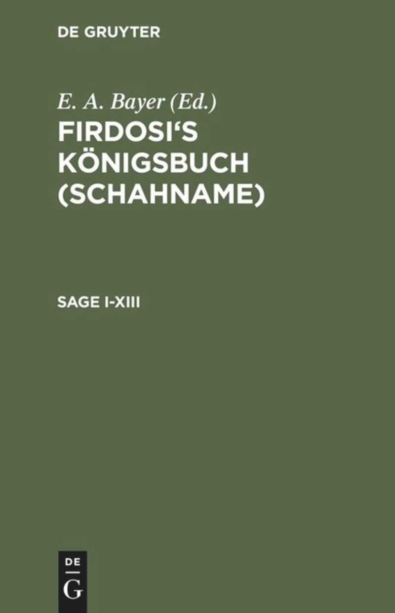book: Sage I–XIII