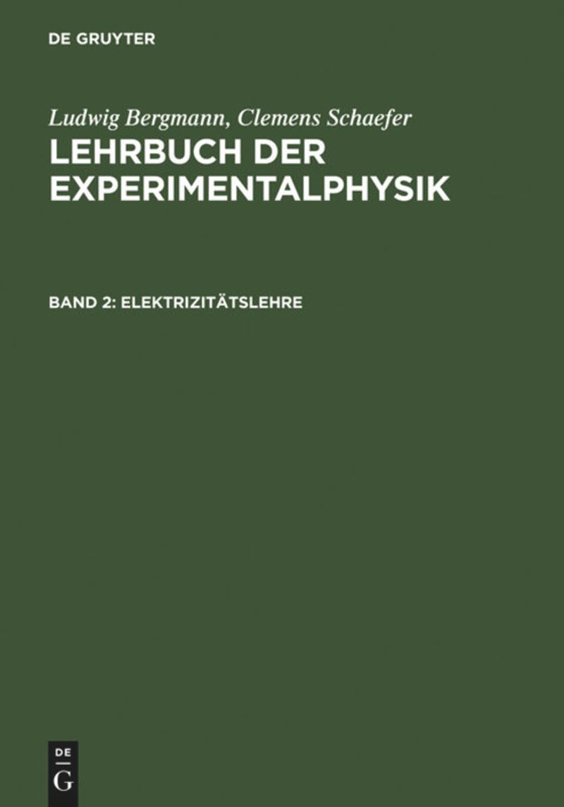 book: Band 2 Elektrizitätslehre