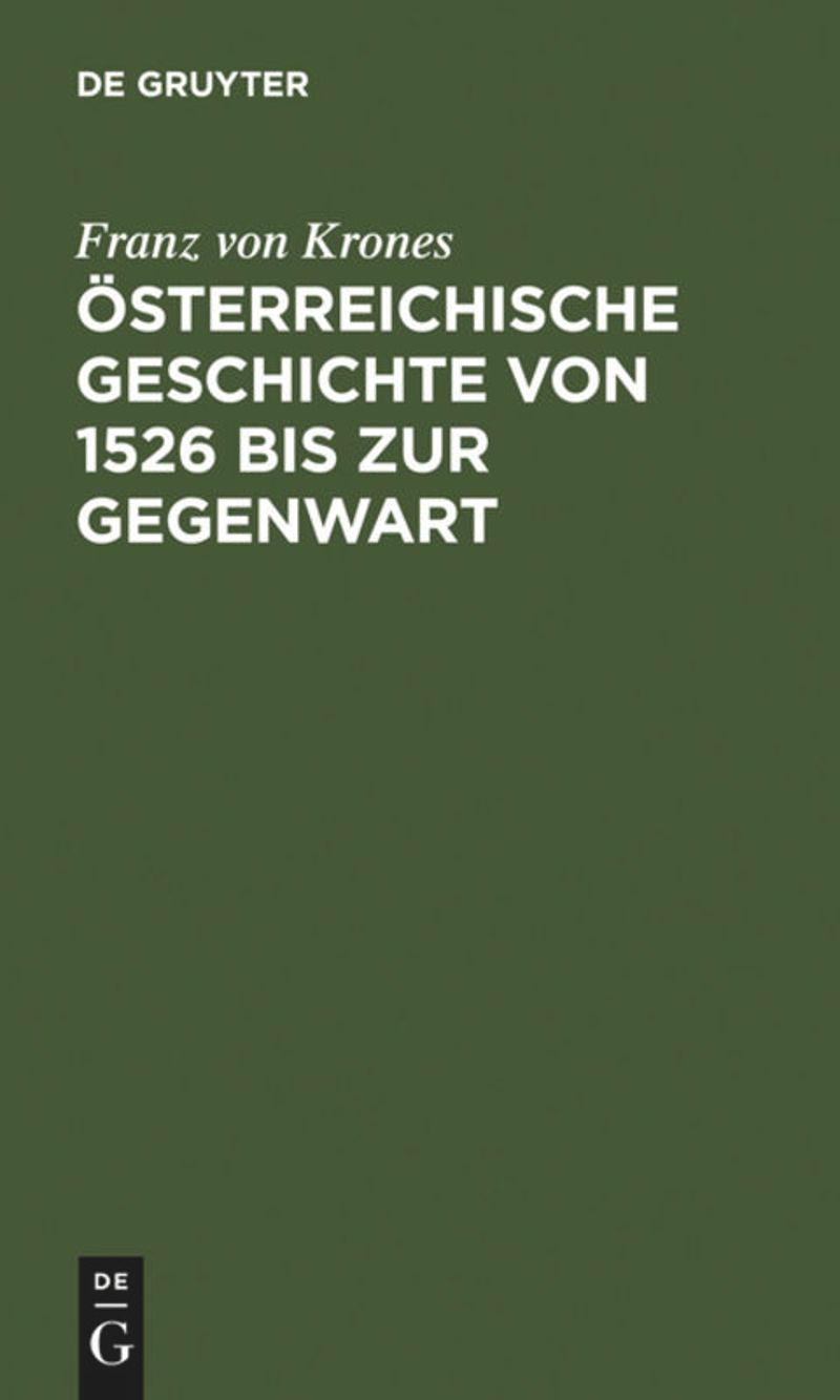 book: Österreichische Geschichte von 1526 bis zur Gegenwart
