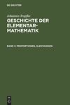 book: Band 3 Proportionen, Gleichungen