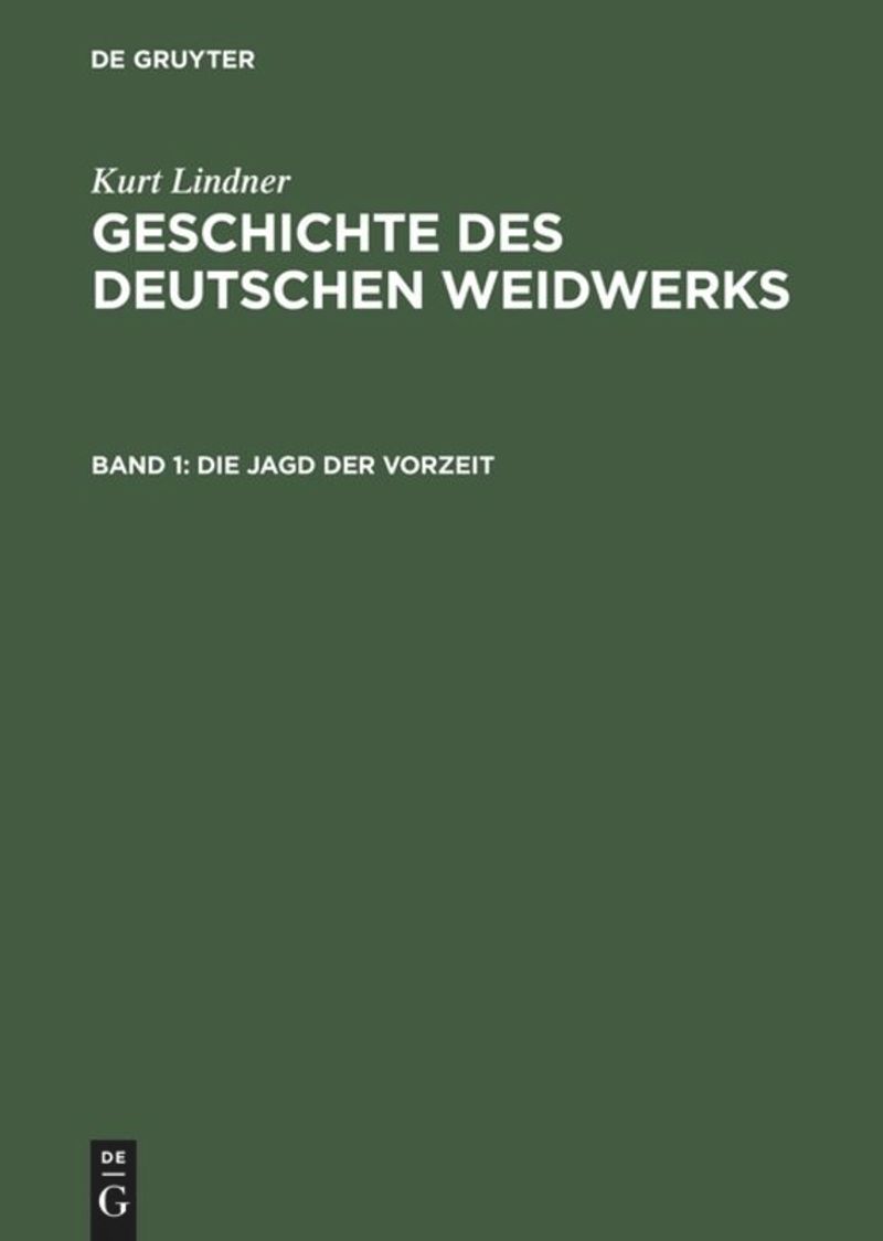 book: Band 1 Die Jagd der Vorzeit
