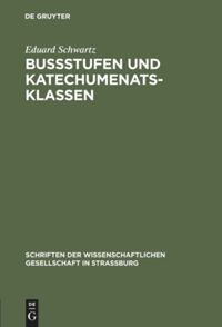 book: Bußstufen und Katechumenatsklassen