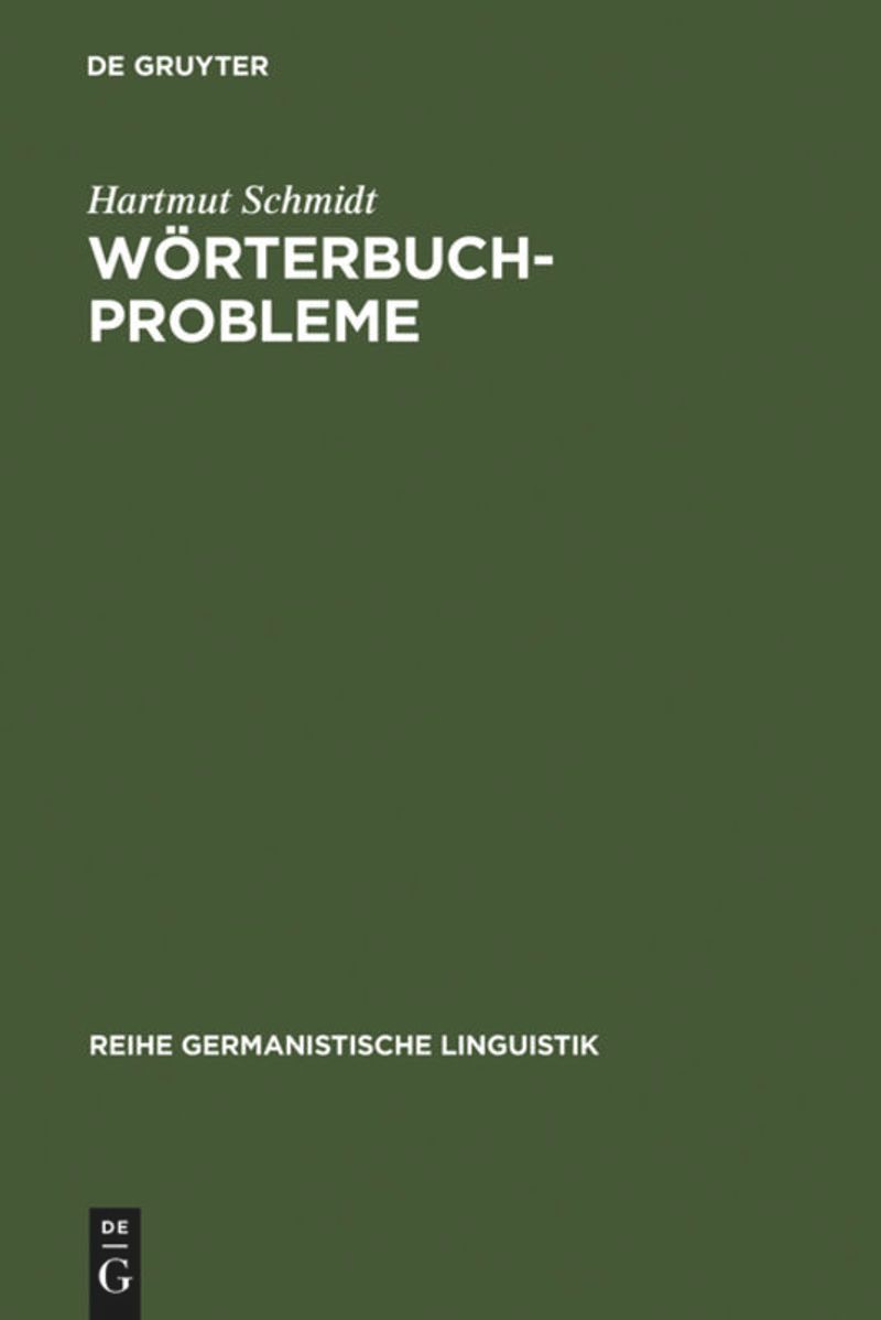 book: Wörterbuchprobleme