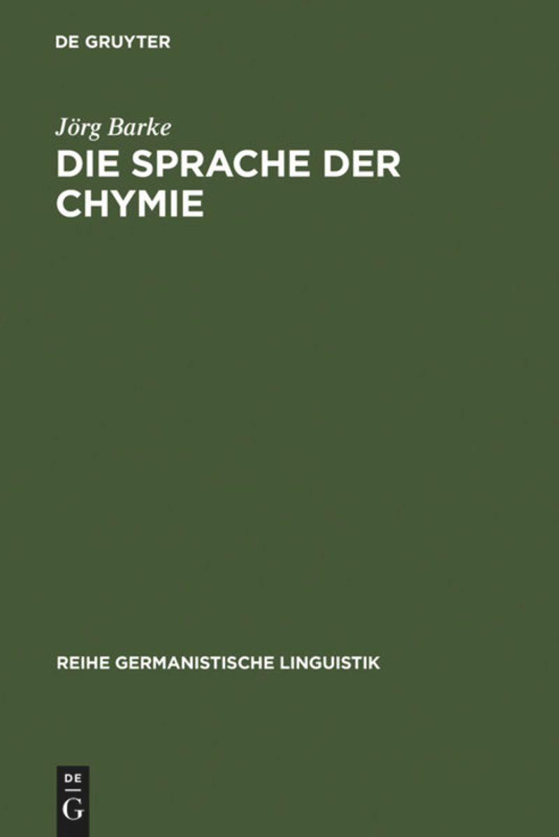 book: Die Sprache der Chymie