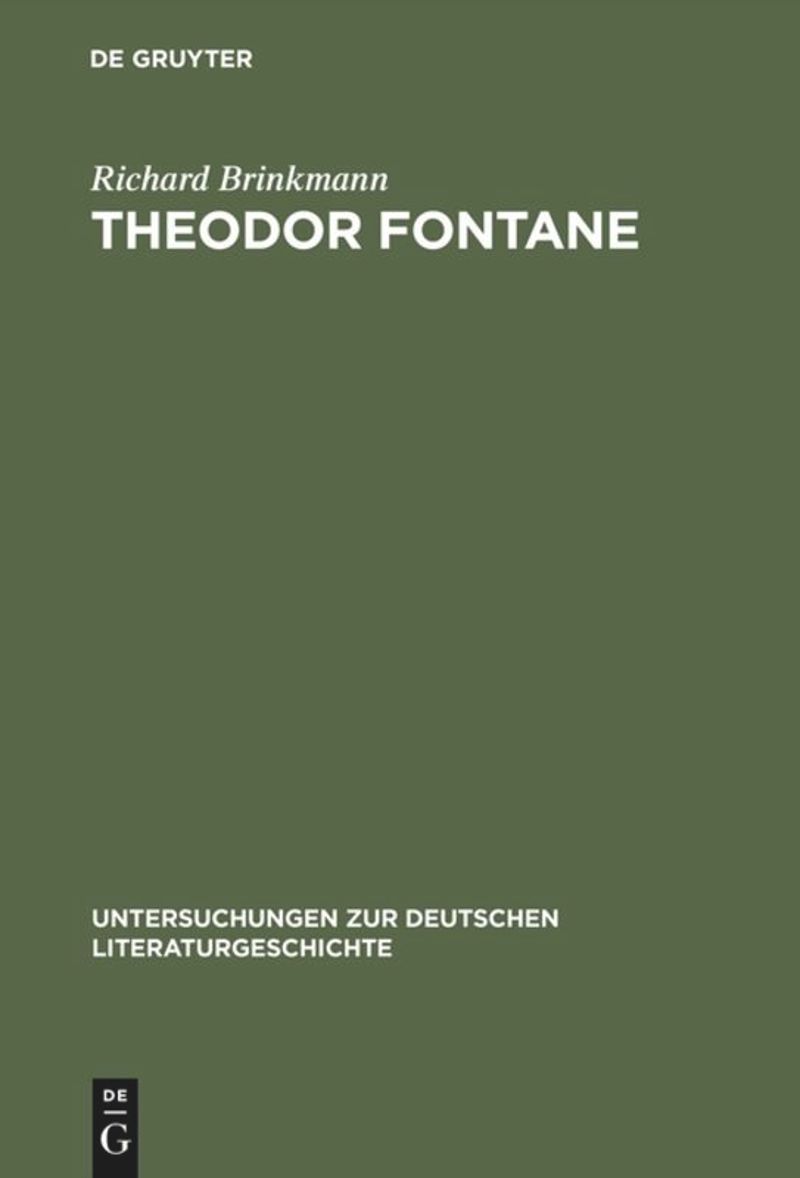 book: Theodor Fontane