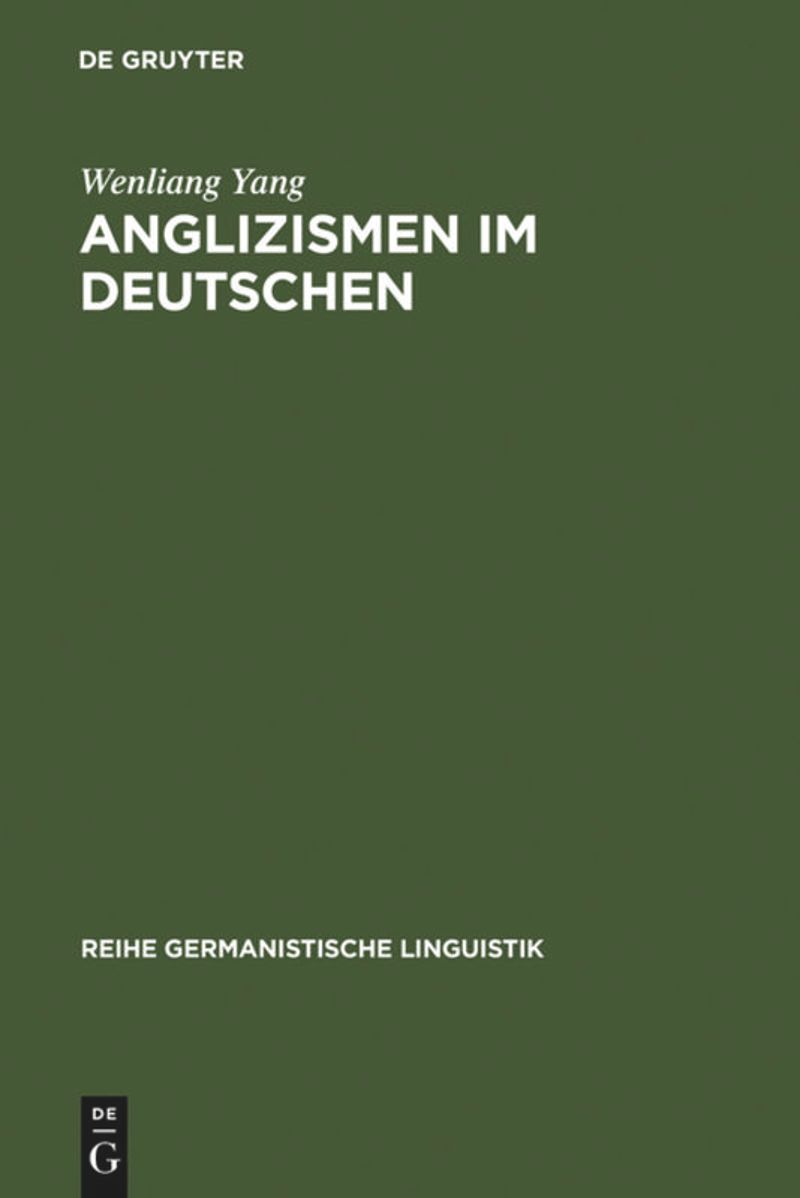 book: Anglizismen im Deutschen