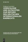 book: Vorschläge und Gutachten zur Reform des deutschen internationalen Eherechts
