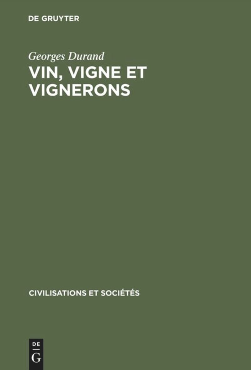book: Vin, vigne et vignerons